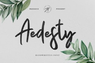 Aedesty: A Modern Handwritten Font for Creative Projects