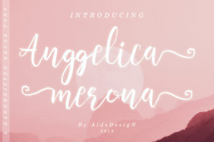 Anggelica Merona: A Heavenly Handwritten Font for Web Design