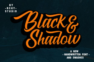 Black Shadow: A Bold Handwritten Font for Creative Branding