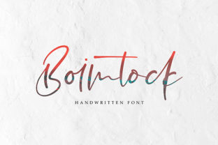 Boimtock: A Handwritten Font for Stunning Web Design