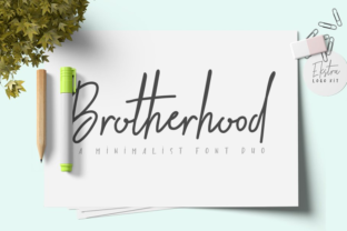 Brotherhood Duo: A Handwritten Font for Standout Web Design