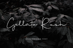 Discover Gellato Rush: A Stylish Handwritten Font for Modern Design