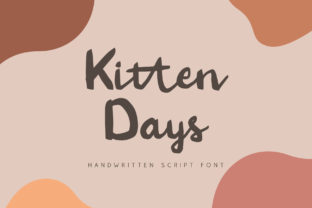 Discover Kitten Days: A Charming Handwritten Font for Web Design