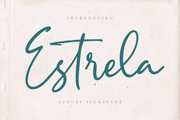Enhance Your Brand with Estrela: A Charming Handwritten Font