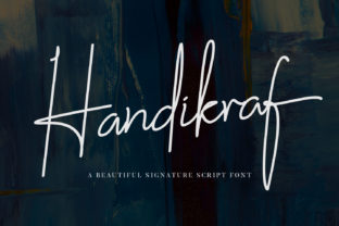 Handikraf: A Signature-Style Font for Engaging Campaigns