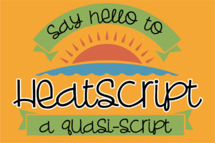 Heatscript: A Charming Handwritten Font for Editorial Design