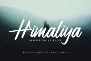 Himaliya: A Modern Handwritten Font for Web Design