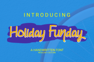 Holiday Funday: A Whimsical Handwritten Font for Editorial Charm