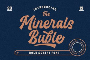 Minerals Buble: A Cool Script Font for Eye-Catching Designs