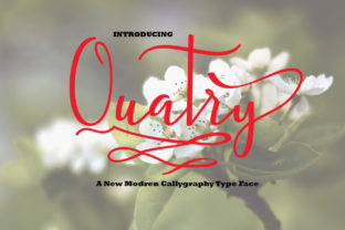 Quatry: A Romantic Handwritten Font for Web Design