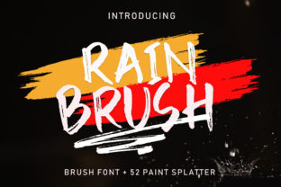 Rain Brush: A Bold Script Font for Editorial Design