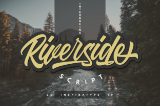 Riverside: A Script Amp Font with Character