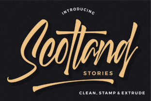 Scotland Stories: A Bold Handwritten Font for Creative Branding