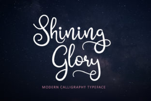 Shining Glory: A Modern Calligraphy Script for Elegant Design