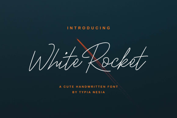 White Rocket: A Charming Handwritten Font for Editorial Design